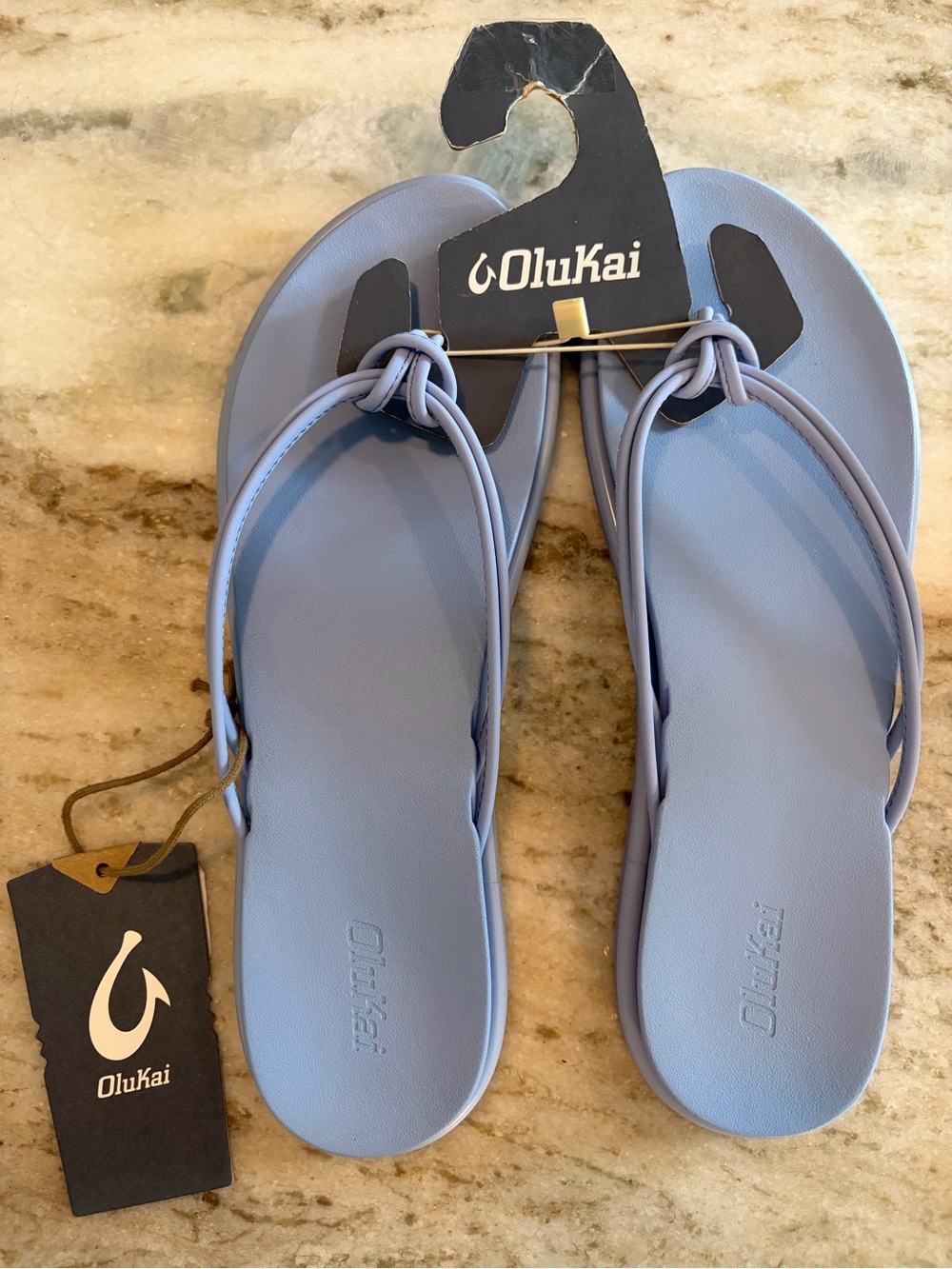 NWT Olukai Aka Sandals Flip-Flops Cloud Blue Women’s US Size 11 (EU 41) $70